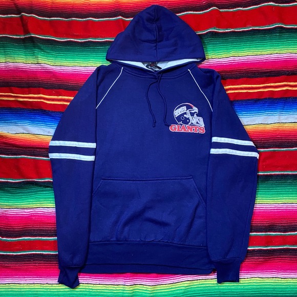 Omni Ltd Other - Vintage 80s New York Giants NFL Hoodie Blue Mens Medium Pullover Sweatshirt